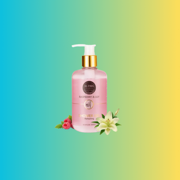 ALZIBA Raspberry & Lily Refreshing Shower Gel Body Wash - 300 ML