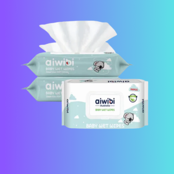 Aiwibi Wet Wipes 100 Pcs Pack of 3