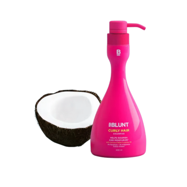 Bblunt Curly Hair Moisturizing Shampoo with Coconut Water & Jojoba Oil - 400 ml