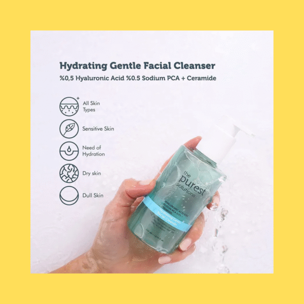 The Purest Solutions Hydrating Gentle Facial Cleanser with (0.5% Hyaluronic Acid & 0.5% Sodium PCA Ceramide) | 200ml