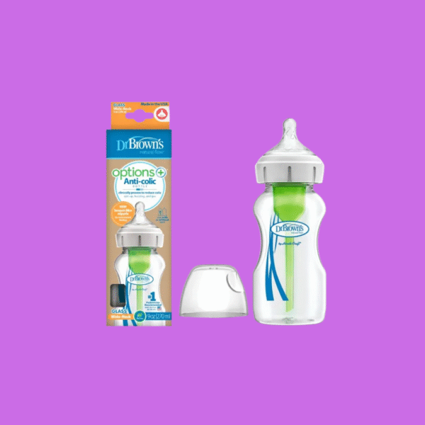 Dr Brown's Wb91700-P4 9 Oz/270 Ml Options+ Wide-Neck Glass Bottle