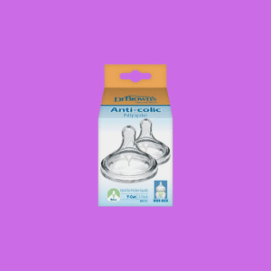 Dr Brown's Y-Cut Wide-Neck Silicone Nipple, WNY201-INTL - 2 pack (9m+)