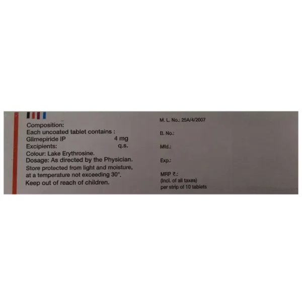 Glimiprex 4mg Tab - Image 2