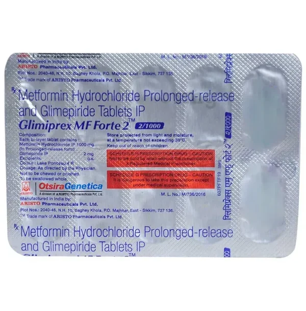 Glimiprex MF Forte 2 Tablet - Image 3