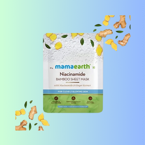 Mamaearth Niacinamide Bamboo Sheet Mask-25g