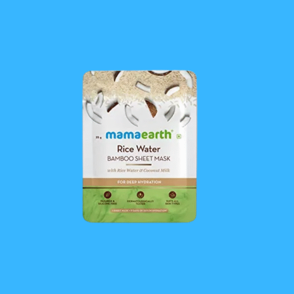 Mamaearth Rice Water Bamboo Sheet Mask-25g