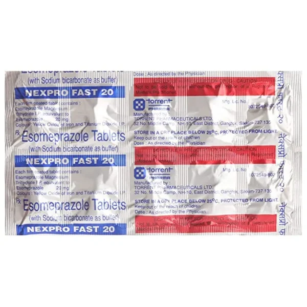 Nexpro Fast 20mg Tab
