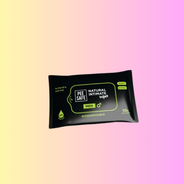Pee Safe Biodegradable Intimate Wipes for Men - Pack of 10