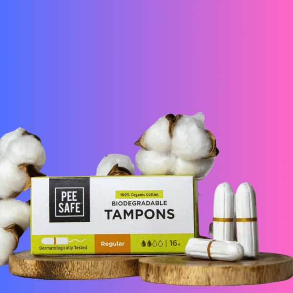 Pee Safe Biodegradable Organic Cotton Tampon