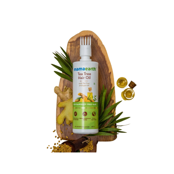 Mamaearth Tea Tree Hair Oil with Tea Tree Oil & Ginger for Dandruff-Free Hair-50ml
