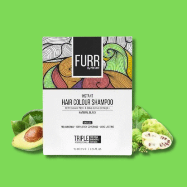 FURR by Pee Safe Natural Noni Hair Colour Shampoo Pack Of 5 Sachets