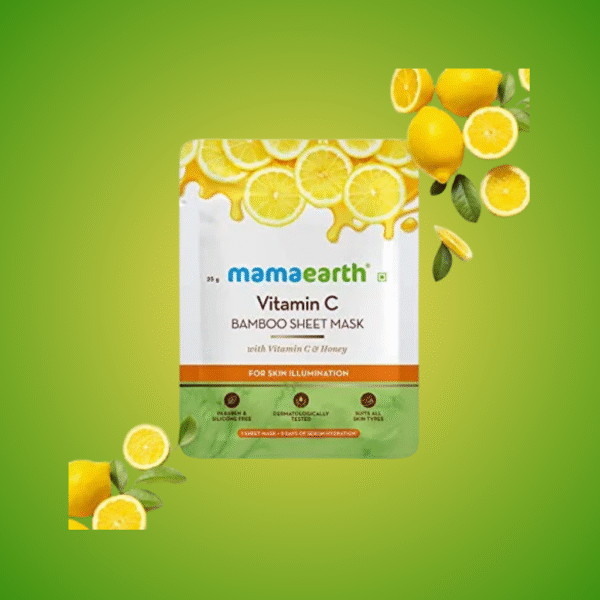 Mamaearth Vitamin C Bamboo Sheet Mask-25g