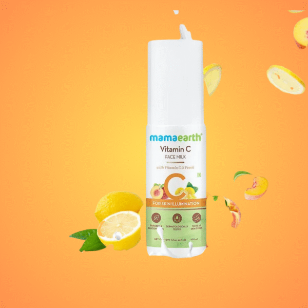Mamaearth Vitamin C Face Milk with Vitamin C and Peach for Skin Illumination-100ml
