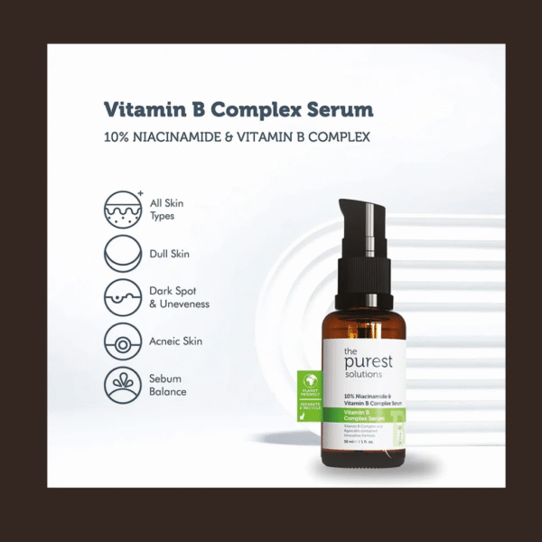 The Purest Solutions Vitamin B Complex Serum | Niacinamide 10% + Vitamin B Complex | 30ml