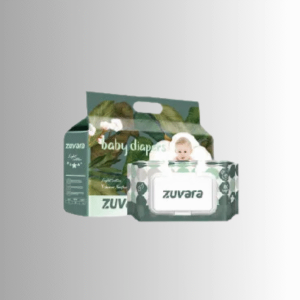 Zuvara Diaper Tape Style Small 40pcs With Wipes